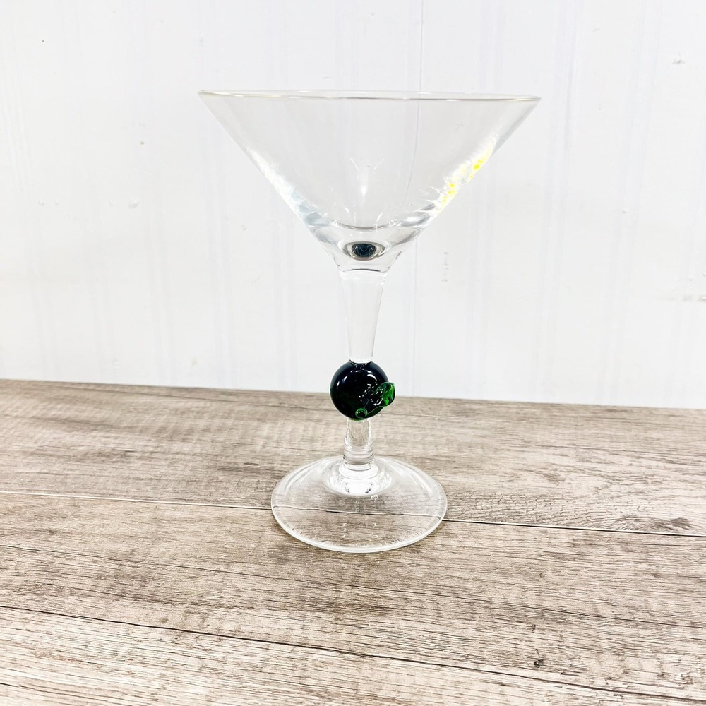 Vintage‎ Handblown Apple Martini Glass